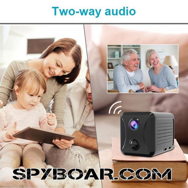 4G Мини камера TSEEU с вграден микрофон и PIR датчик, облачно съхранение и лесна настройка през мобилно приложение