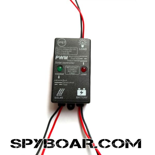 6V ve 12V ile çalışan otomatik güneş paneli kontrolörü