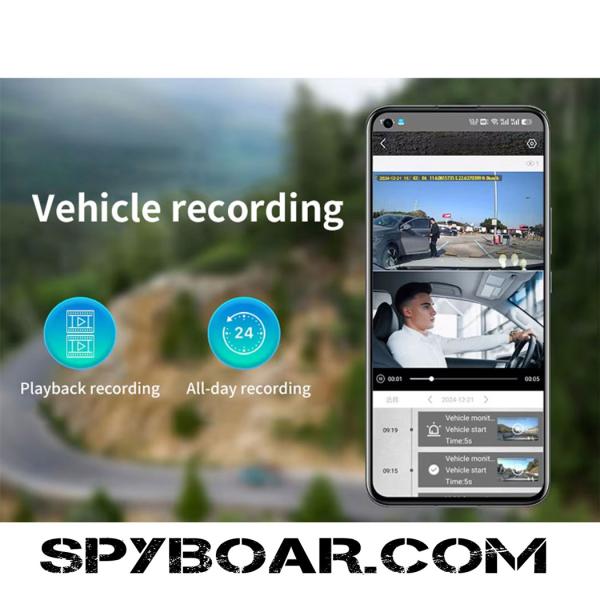 VESAFE CZ1 4G mikrodalga sensörlü çift lensli araç kamerası