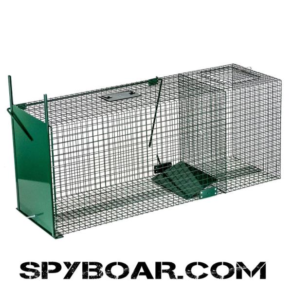 Капан-клетка за лисици с жива примамка