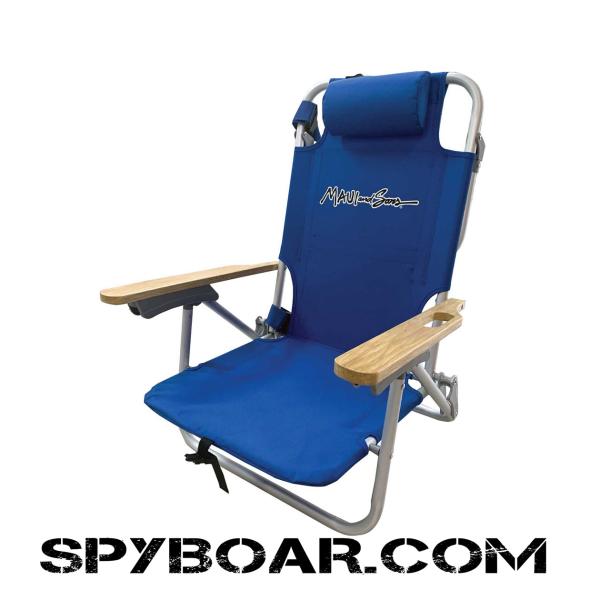 Плажен стол MAUI&SONS тъмно син